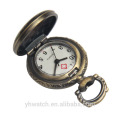 Klassisches Design Bronze Farbe Japan Movt Quarz Taschenuhr Verkauf